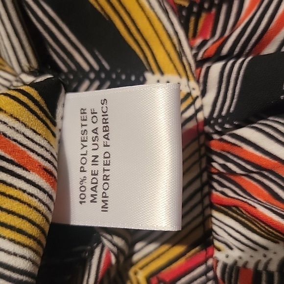 Evereve Peyton Jensen, Size M, "Cindy", Short Sleeved Chevron Pattern Top, EUC - Picture 8 of 9